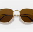HEXAGONAL FLAT LENSES MEN'S Gold / Polar Brown |  Dial