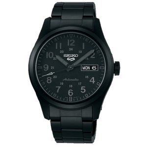 5 Sports Military Black Dial / Black Stainless Steel Black Dial