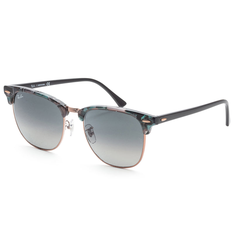 Clubmaster Spotted Grey/Green Frame, Grey Gradient Dark Grey Lens |  Dial