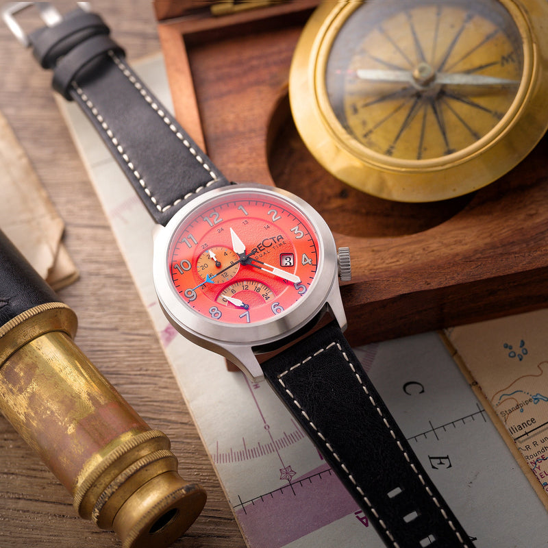 Altitude Japan Quartz Orange / Leather |  Dial