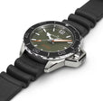 Khaki Navy Black/Rubber | Green Dial