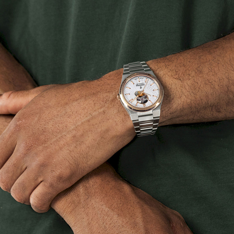 Riv Open Heart Silver / Stainless Steel | Silver Dial