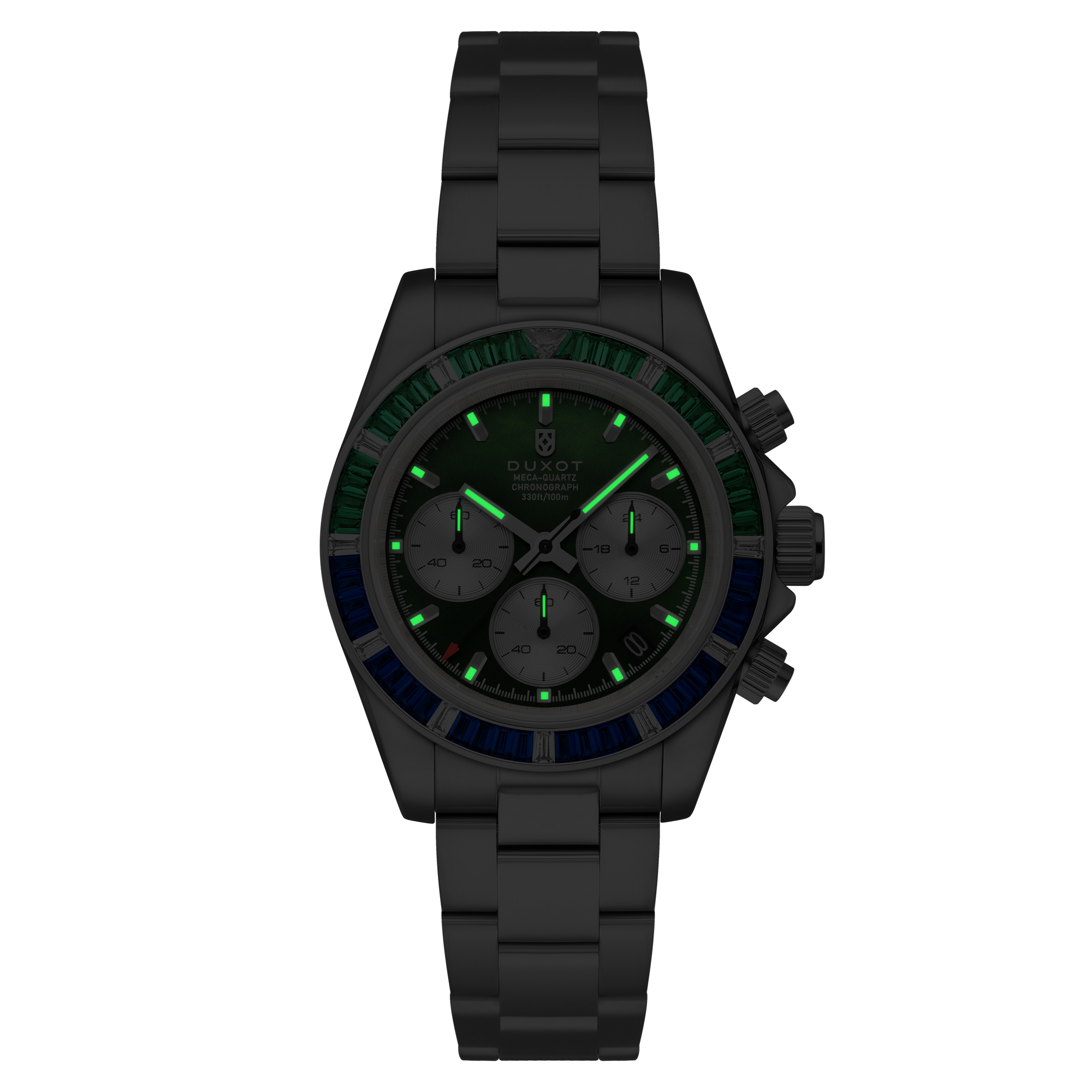 Accelero Rainbow Chronograph Green/Stainless Steel | Green Dial