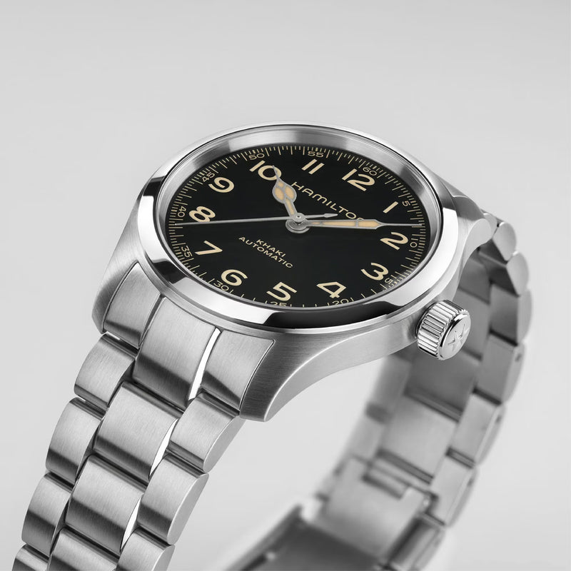 Khaki Field Black / Stainless Steel Black Dial