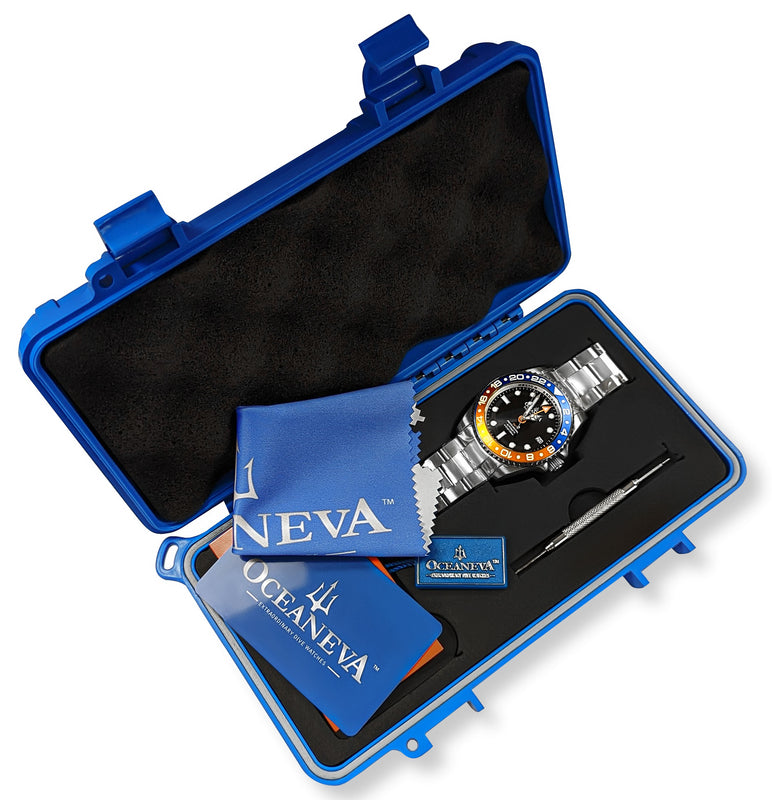 Deep Marine Explorer II Black/Orange Bezel| Black Dial