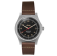 41mm JEEP WILLYS VINTAGE OFFICER'S MECHANICHAL COLOUR: SS/HERITAGE 3PC CRAZY HORSE LEATHER JEEP GPM | Black Dial