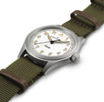 Khaki Field White / Textile | White Dial