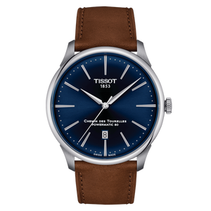 Chemin des Tourelles 39mm / Blue / Brown Blue Dial