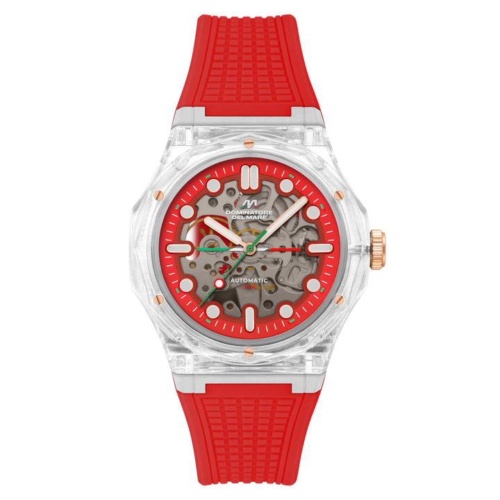 Ravello Automatic Red / Silicone | Red Dial
