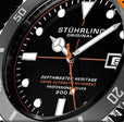 Aquadiver Black Dial/ Silver Stainless Steel Orange | Black Dial