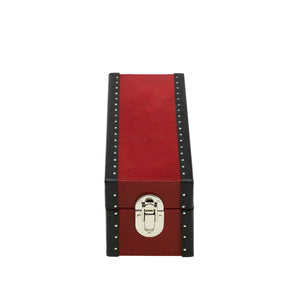 Kensington Leather Two-Watch Box Red