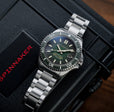 TESEI TITANIUM AUTOMATIC GREEN / TITANIUM BRACELET | Green Dial