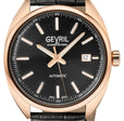 Five Points Gevril Selita SW200 Swiss Made Five Points Watch Italian Black Leather | Black Dial