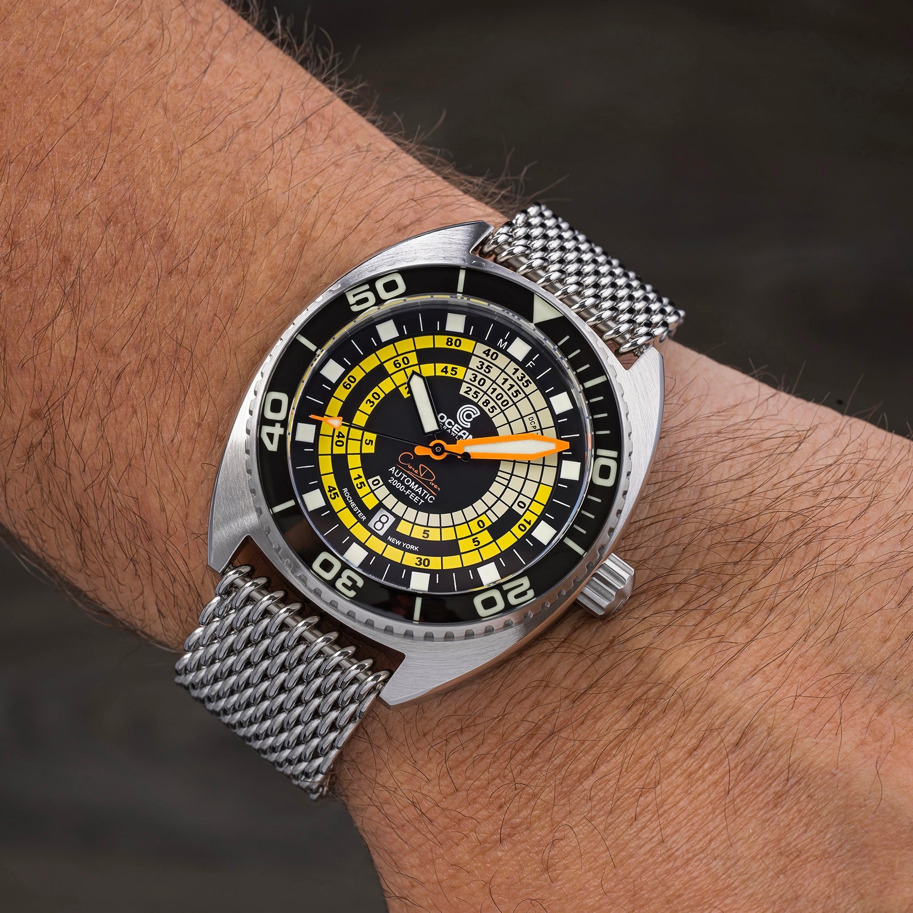 Decompression Timer Yellow DCT | Yellow Dial