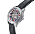 Emmanuel Semi Skeleton Custom Dial Black/Silver MULTICOLOR Dial