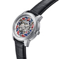 Emmanuel Semi Skeleton Custom Dial Black/Silver MULTICOLOR Dial