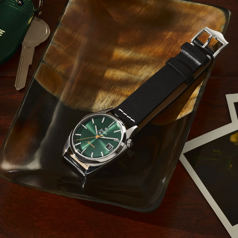 Field Olympos Automatic Leather | Green Dial