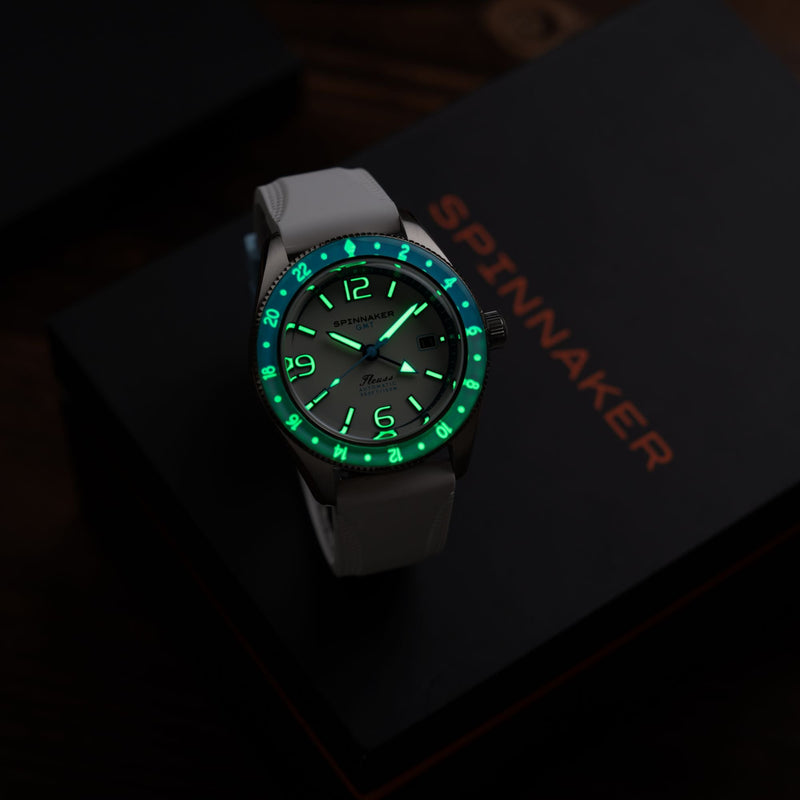 Spinnaker Fleuss GMT Automatic White / Stainless Steel | White Dial