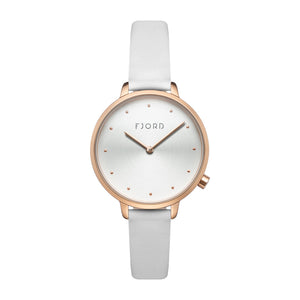 Ripple White / Leather | White Dial