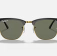 CLUBMASTER CLASSIC UNISEX / BLACK - CRYSTAL GREEN POLARIZED