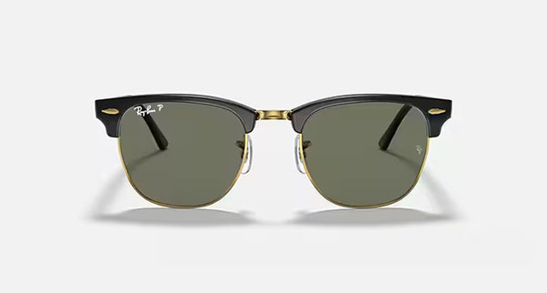 CLUBMASTER CLASSIC UNISEX / BLACK - CRYSTAL GREEN POLARIZED