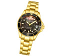 Vogue Gold Stainless Steel | Black Dial