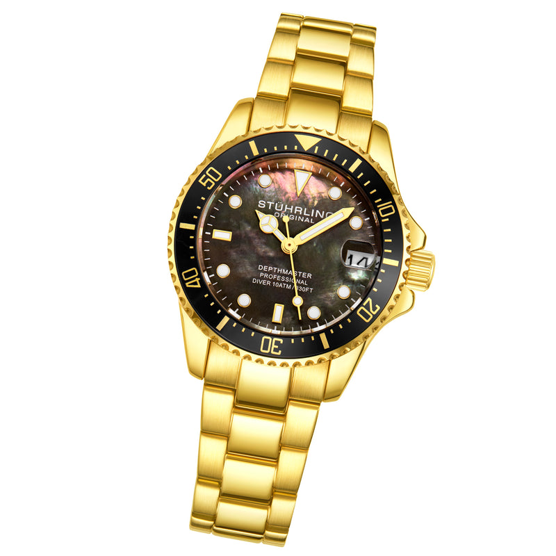 Vogue Gold Stainless Steel | Black Dial