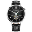 Quasar Skeleton Automatic 42mm Black/Leather | Black Dial