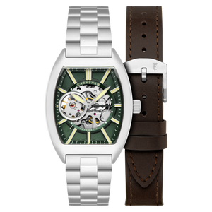 Heritage Beauchamp Skeleton Automatic Green / Stainless Steel | Green Dial