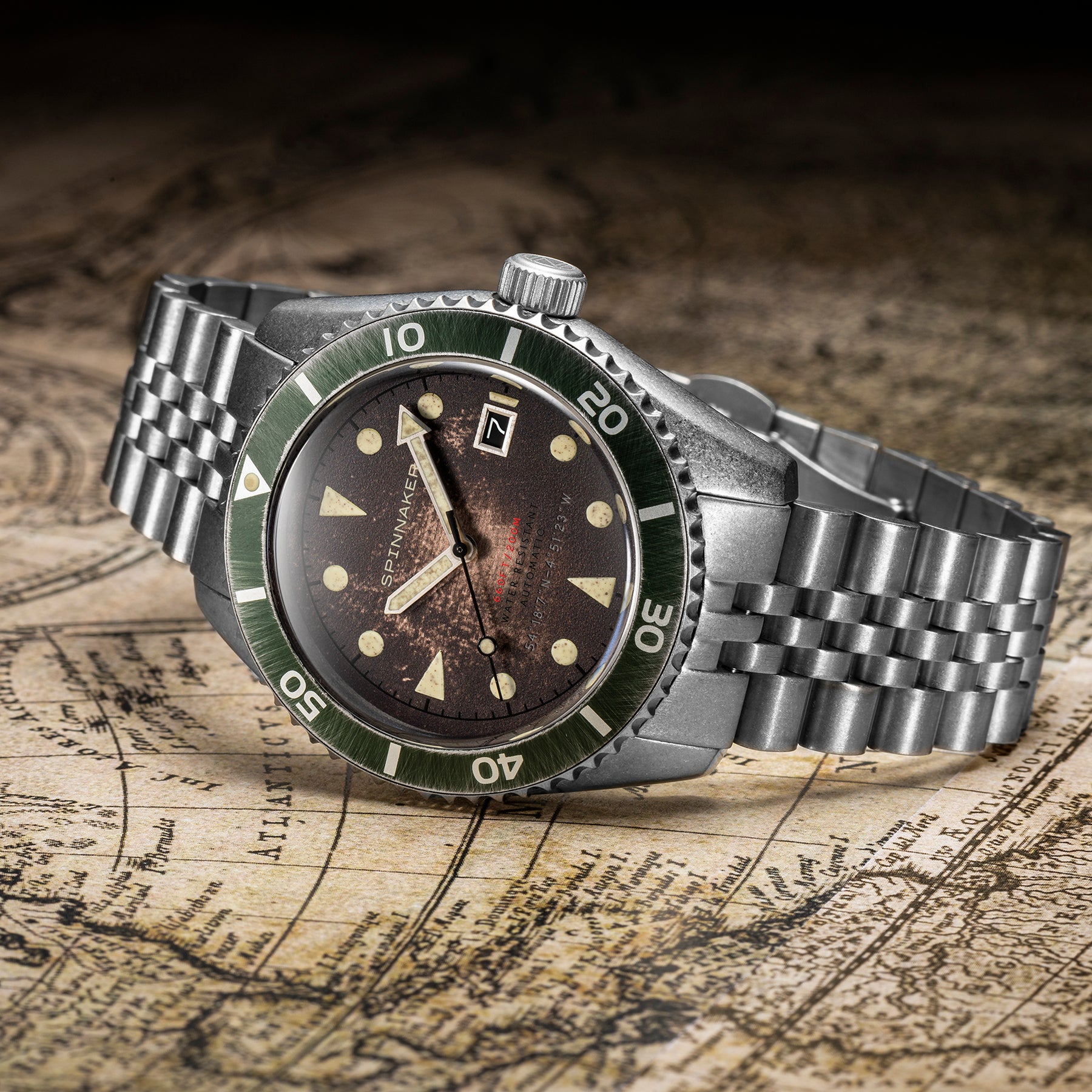 Spinnaker Wreck Brown Dial / Stainless Steel | Brown | SP-5089-22
