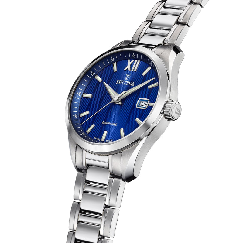 Classic Blue / Stainless Steel Blue Dial