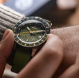 Fano Retrograde Green / Nylon Strap | Green Dial