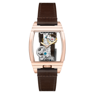 Discovery Wolver Bridge Mechanical Transparent / Genuine Leather | Transparent Dial