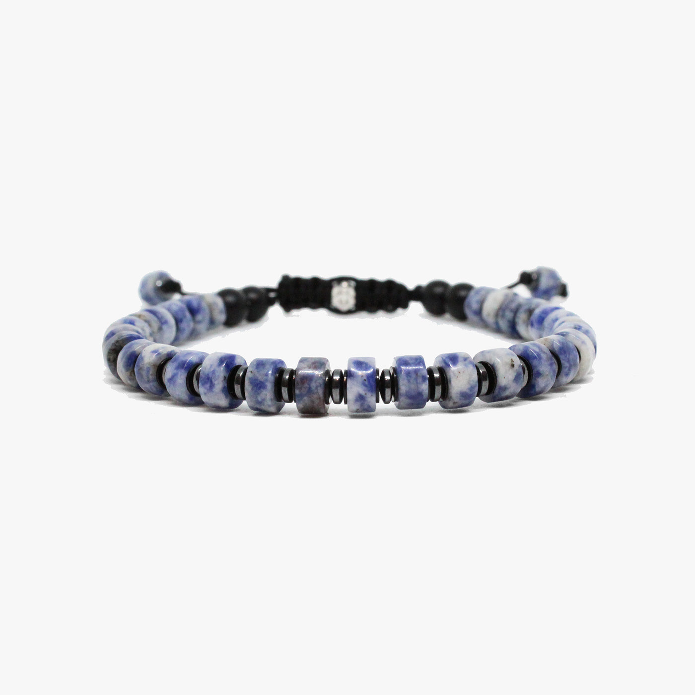 Blue Spot Jasper, Gunmetal Details M (7.25" Wrist) |  Dial