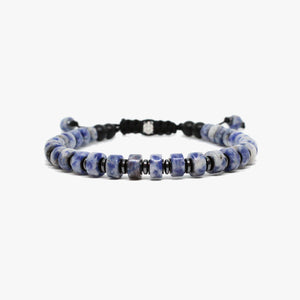 Blue Spot Jasper, Gunmetal Details M (7.25" Wrist) |  Dial