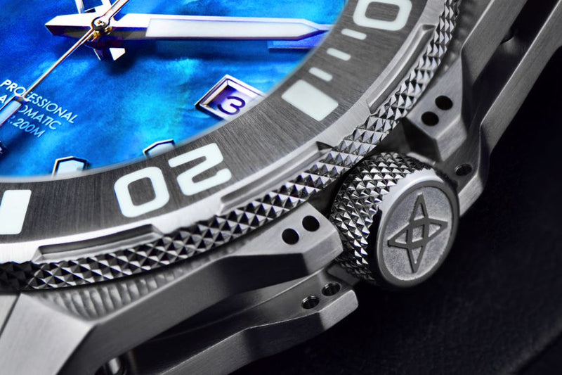 Silverjet AM/PM NH37 Automatic Blue Mother of Peal Dial | Blue Mother of Pearl Dial