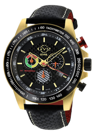 Scuderia Swiss Made Chronograph alarm,  Black Black | Black Dial
