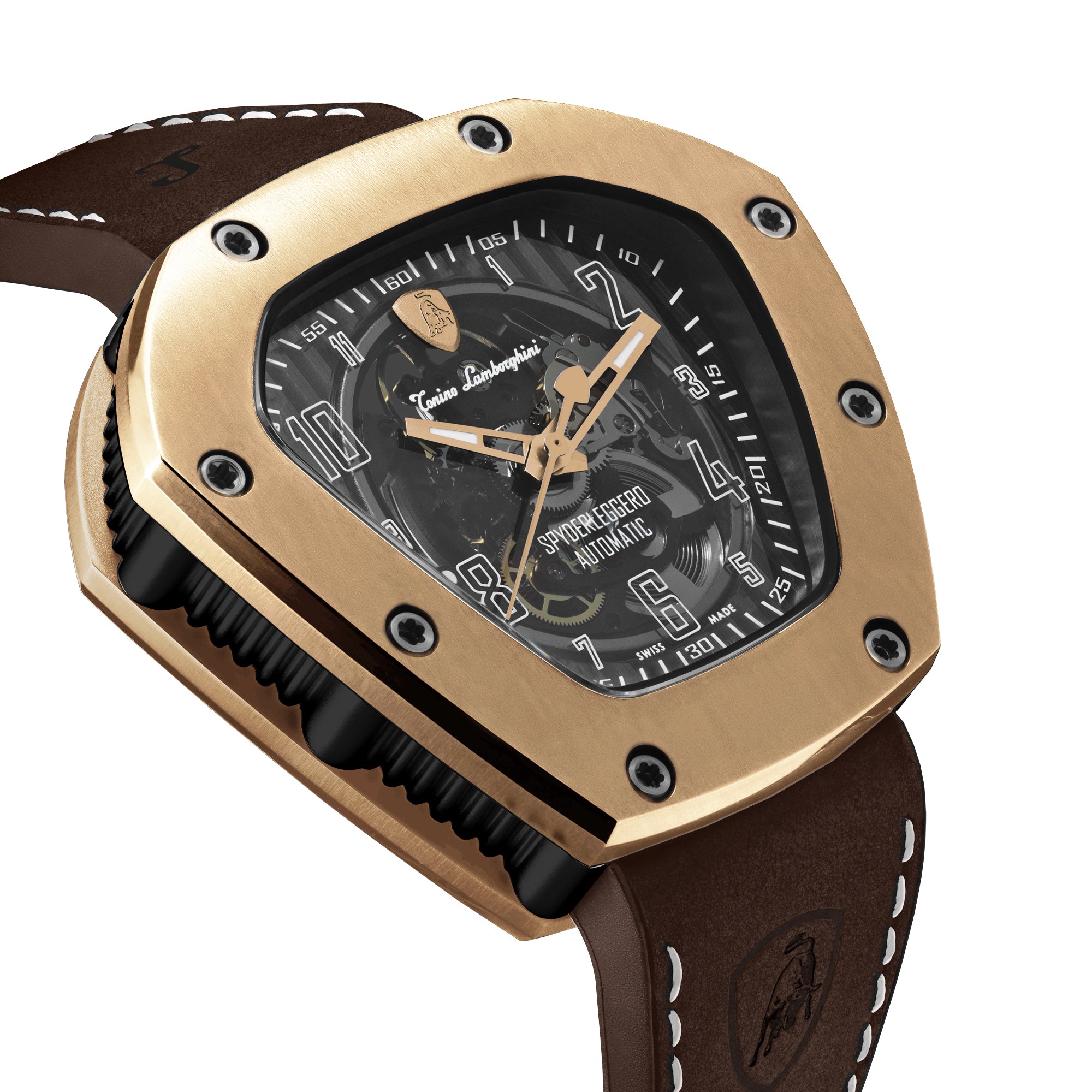 Spyderleggero Skeleton ROSE GOLD (Extended Ship Time from Switzerland) Black Dial