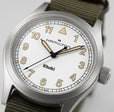 Khaki Field White / Textile | White Dial