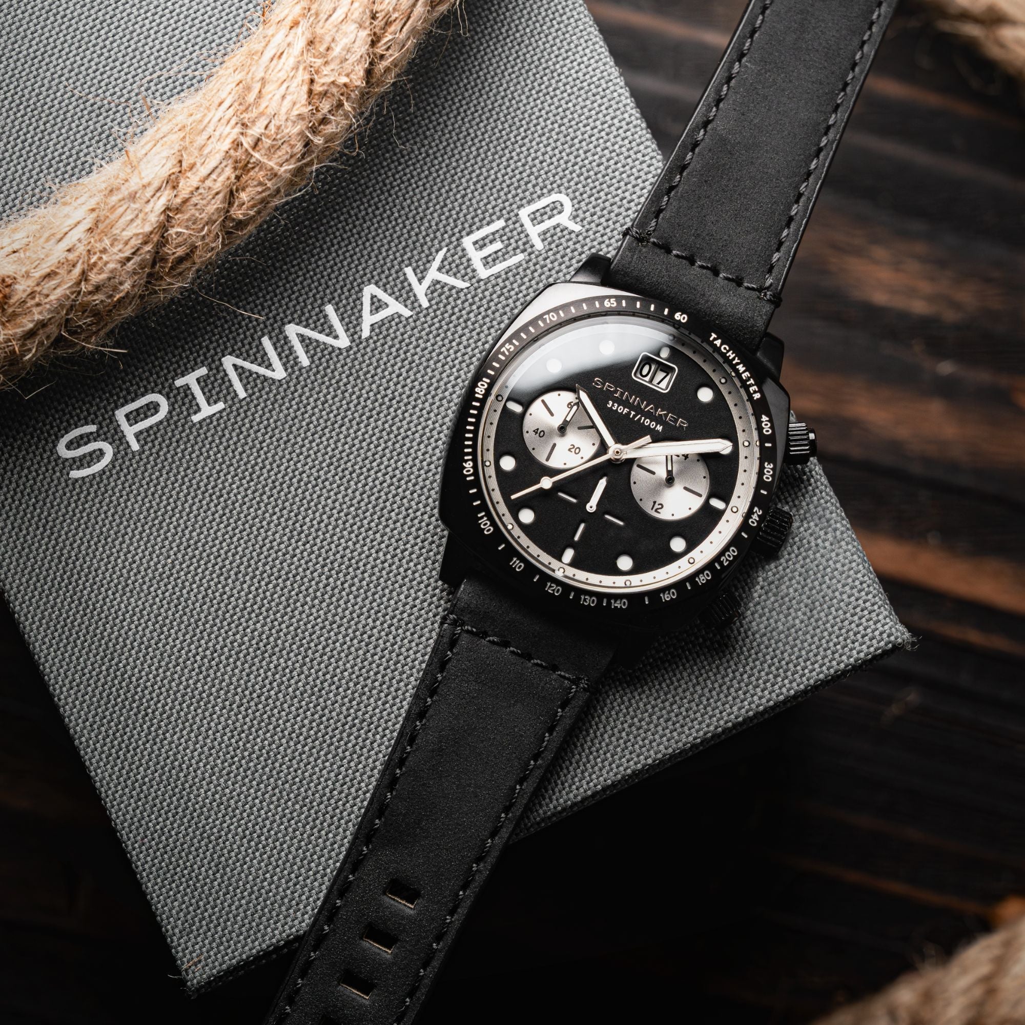 Hull Chronograph Black / Leather | Black Dial – Watch Gang