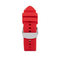 Silicone Adjustable Deployment Band  for Apple Watch Series 8/7/6/5/4/3/2/1/SE Red (38mm | 40mm | 41mm) |  Dial