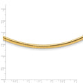 14k 4mm Domed Omega Necklace 1451 |  Dial