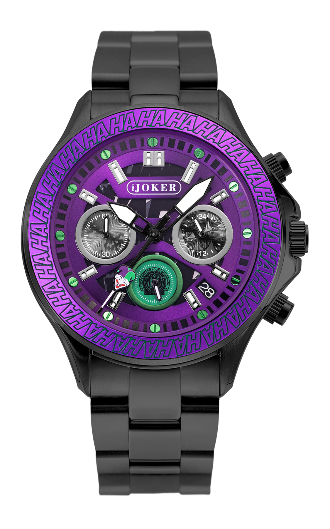 The Joker - Chaos Timekeeper 42mm Purple - {Extended Ship Time} |  Dial