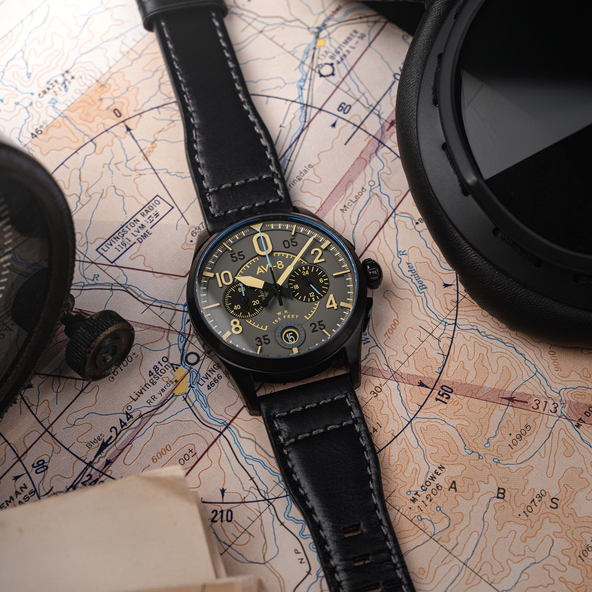 Lock Chronograph Grey / Leather | Grey Dial – Watch Gang