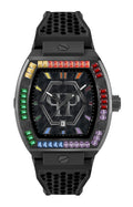 THE HEXAGON PHANTOM 44MM Black / Polyurethane Black Dial