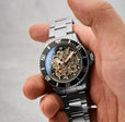 Atlantica Skeleton Diver Automatic Black / Stainless Steel | Black Dial