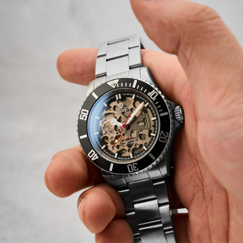Atlantica Skeleton Diver Automatic Black / Stainless Steel | Black Dial