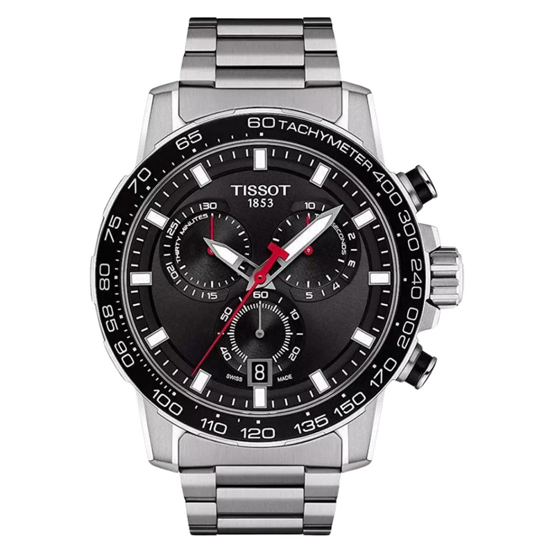 Supersport Chrono Black / Stainless Steel Black Dial
