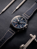 Spitfire Chronograph Blue / Leather | Blue Dial