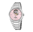 Rive Open Heart Pink / Stainless Steel | Pink Dial